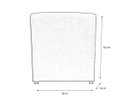 Ver imagem 3 de Puff Puff Banqueta Decorativo Lavínia Quadrado Suede Bege Mz Decor