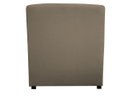 Ver imagem 2 de Puff Puff Banqueta Decorativo Lavínia Quadrado Suede Bege Mz Decor