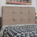 Ver imagem 4 de Cabeceira Cama Box Casal Luna 140cm Suede Bege
