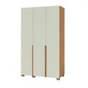 Ver imagem 1 de Guarda-roupa Solteiro 3 Portas 2 Gavetas W203 Freijó/off White - Pradel