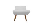 Ver imagem 3 de Puff Puff Decorativo Emilia Barca Retangular Corino Branco Mz Decor