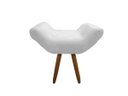 Ver imagem 2 de Puff Puff Decorativo Emilia Barca Retangular Corino Branco Mz Decor