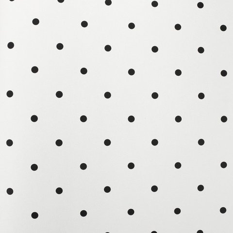 Papel de Parede Poá Branco e Preto com Cola Inclusa