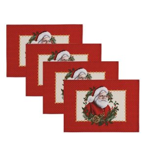 Kit 4 Jogos Americanos Papai Noel 33x45 Karsten
