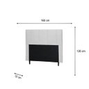 Ver imagem 3 de Cabeceira Donna para Cama Box Queen 160 cm Corino Branco - D’Rossi