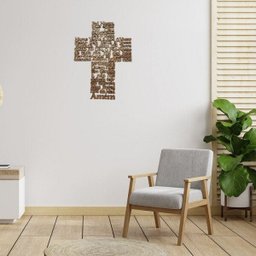 Painel Oração Pai Nosso MDF Cru - 2