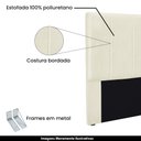 Ver imagem 3 de Cabeceira Decorativa King Size Casal 1,95M Erza Linho Natural - Gran Belo