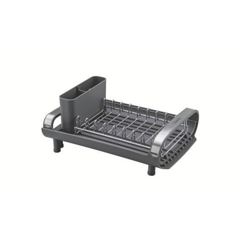 Escorredor de Louça em Aço Inox Compacto Grafite Plurale