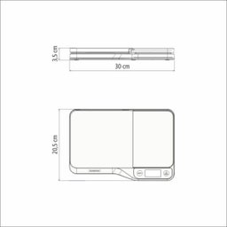 Balança Digital para Cozinha com Tábua de Corte Adatto - 3