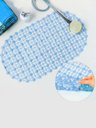 Ver imagem 3 de Tapete para Box Cristal Oval Antiderrapante - Azul