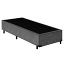 Ver imagem 1 de Cama Box Solteiro Suede Sereneprime Cinza 88x188x40