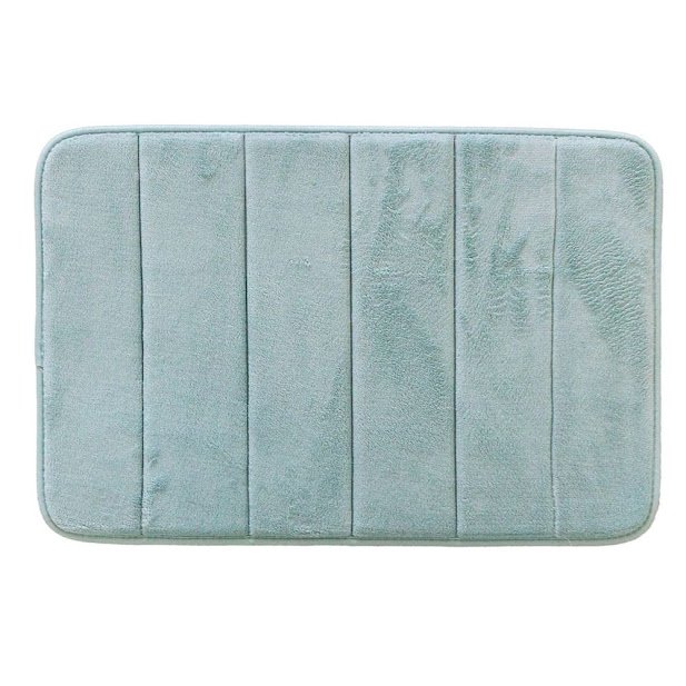 Tapete de Banheiro Super Soft Camesa Antiderrapante Macio Cor: Piscina - 1