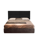 Ver imagem 2 de Cabeceira Estofada para Cama de Casal 004 Dobrável Produzida em MDF/MDP - D&V Tapeçaria: Preto