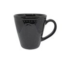Ver imagem 1 de Caneca Preta em Cerâmica Relieve Folhas 254ml Cozinha Yoi