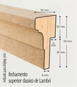 Ver imagem 3 de Acabamento Superior para Painel de 6mm - Lambri e Shiplap - com 90cm MDF Cru