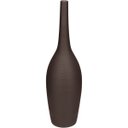 Ver imagem 1 de Vaso Decorativo Enfeite Planta Aparador Garrafa Cerâmica 42x12x12cm Marrom