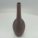 Ver imagem 2 de Vaso Decorativo Enfeite Planta Aparador Garrafa Cerâmica 42x12x12cm Marrom