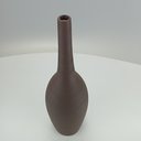 Ver imagem 3 de Vaso Decorativo Enfeite Planta Aparador Garrafa Cerâmica 42x12x12cm Marrom
