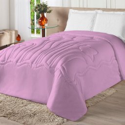 Edredom Manta Queen 2,40m x 2,20m Manta 2 Faces Soft Lilás - 1 Edredom Manta Queen 2,40m x 2,20m Manta 2 Faces Soft Lilás - 1