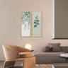 Kit 2 Quadros Decorativos Folhagem Ramos Decoração Sala - 3