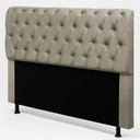 Ver imagem 1 de Cabeceira Cama Box Queen Size Sarah 160cm com Frame Suede Bege - Desk Design