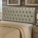 Ver imagem 5 de Cabeceira Cama Box Queen Size Sarah 160cm com Frame Suede Bege - Desk Design