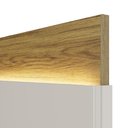 Ver imagem 7 de Painel para Tvs até 75 Polegadas New Lincoln 240cm Freijó com Off-white Gloss