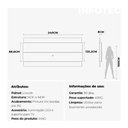 Ver imagem 3 de Painel para Tvs até 75 Polegadas New Lincoln 240cm Freijó com Off-white Gloss