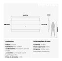 Ver imagem 3 de Painel para Tvs até 75 Polegadas New Lincoln 240cm Freijó com Off-white Gloss