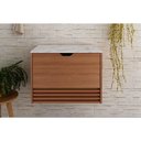 Ver imagem 1 de Balcão p/ Banheiro BN3613 cor Amendoa/Marmore Branco - Tecno Mobili