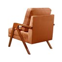 Ver imagem 3 de Poltrona Kiara Cor:veludo Terracota 400