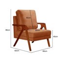 Ver imagem 4 de Poltrona Kiara Cor:veludo Terracota 400