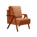 Ver imagem 2 de Poltrona Kiara Cor:veludo Terracota 400