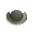 Ver imagem 5 de Kit 2 Poltronas Decorativa Beatriz Orgânica Bouclé Cinza Claro