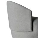 Ver imagem 4 de Kit 2 Poltronas Decorativa Beatriz Orgânica Bouclé Cinza Claro