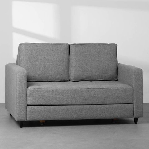 Sofá-Cama Mira Casal Trend Grafite Saturno - 1,50m