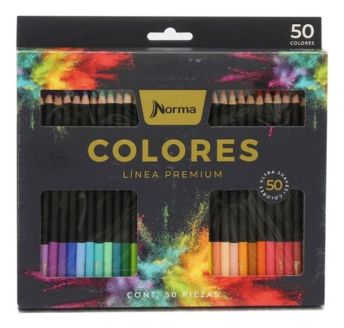 Lápis de Cor Norma Premium 50 Cores - 1