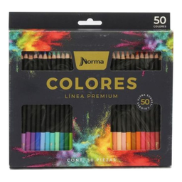 Lápis de Cor Norma Premium 50 Cores - 1
