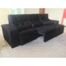 Sofá Retrátil Reclinável 2,70 m Preto 204 Zeus - 2