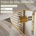Ver imagem 4 de Espelho Decorativo Oval Lopazzi 150x50cm com Moldura de Alumínio Preto para Quarto e Sala