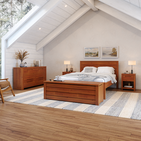 Cama de Casal em Madeira Macica Madma Marrom