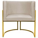 Ver imagem 2 de Poltrona Luna Veludo Assento Espuma D-26 Bege Smf Decor