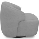 Ver imagem 6 de Kit 02 Poltronas Decorativa Orgânica Giratória para Sala Living Barolo L06 Linho Cinza Escuro - Lyam