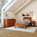 Ver imagem 1 de Cama de Solteiro em Madeira Maciça Madma Artemobili Marrom