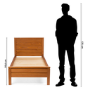 Ver imagem 4 de Cama de Solteiro em Madeira Maciça Madma ArteMobili