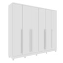 Ver imagem 2 de Guarda Roupa Sevila com 6 Portas 8 Gavetas e 10 Pés Inclusos Tcil