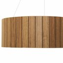 Ver imagem 5 de Luminária Decorativa Madeira Pendente Redondo Dunas 45cm