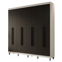Ver imagem 3 de Guarda-Roupa Casal com Pés 8 Portas Batentes Netuno Madesa