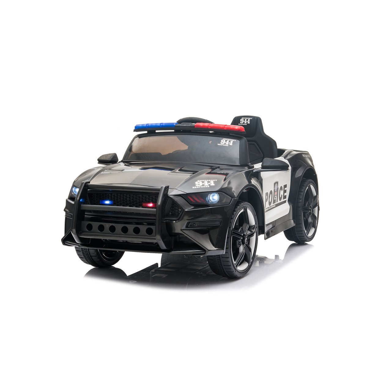 Mini Carro Elétrico Veiculo Policia Infantil Brinquedo Criança Bateria 12V - 2