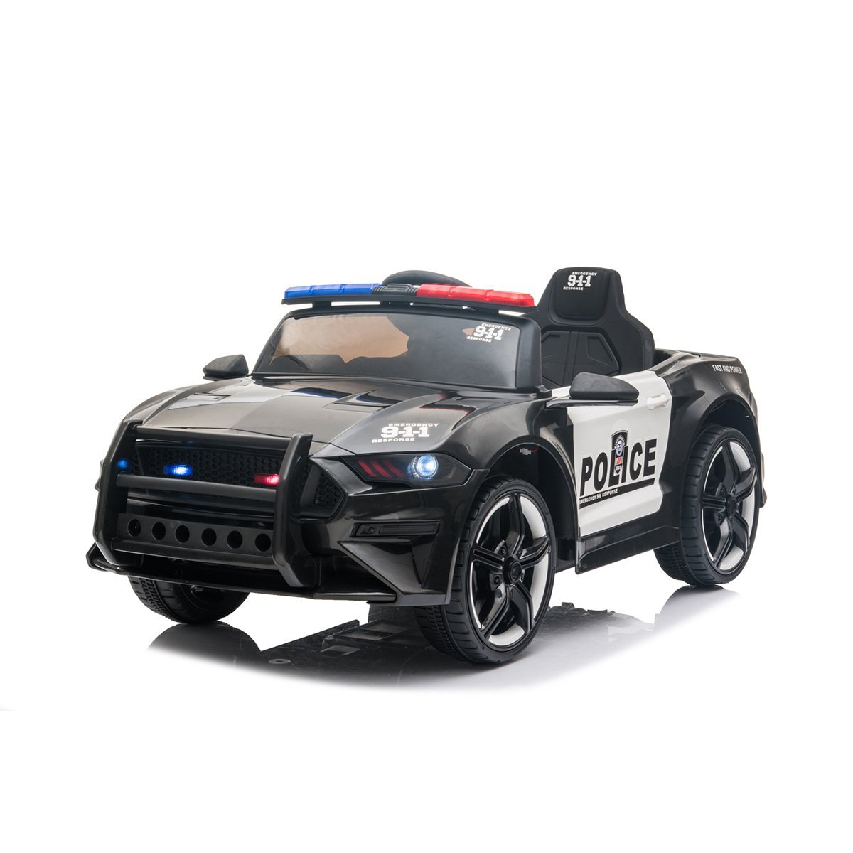 Mini Carro Elétrico Veiculo Policia Infantil Brinquedo Criança Bateria 12V